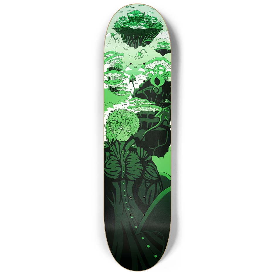 Sky Ray Commander Lime 8.25" Skateboard