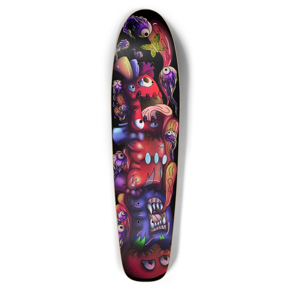 ChaosHeart Totem Bottle Tail Skateboard