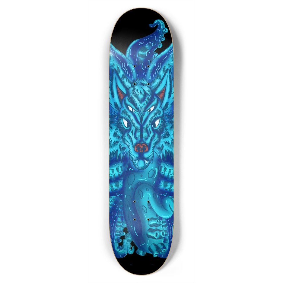 Deep Blue Wolf Tulu 7.75" Skateboard