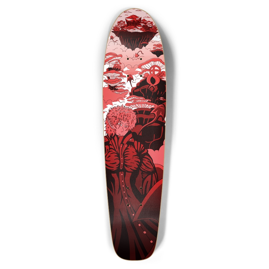 Sky Ray Commander Red Bottletail Skateboard