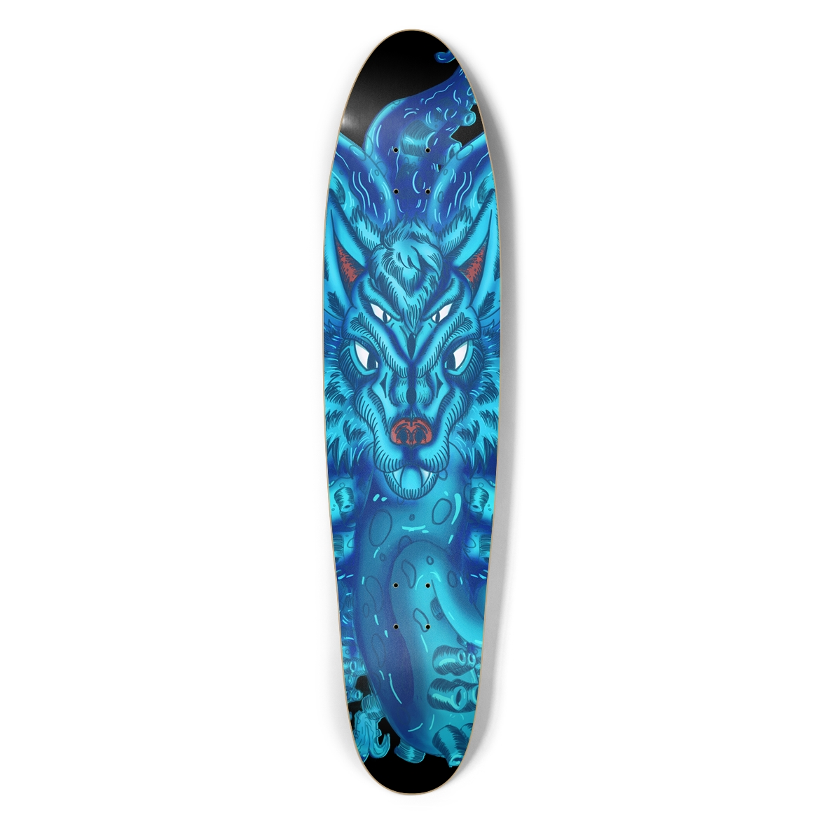 Longboard Tulu de lobo azul profundo