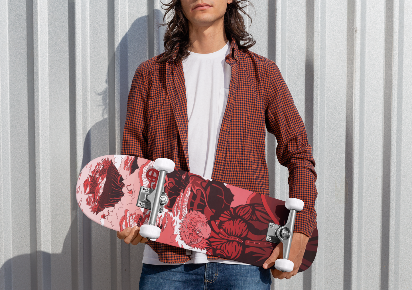 Sky Ray Commander Red 8.25" Skateboard