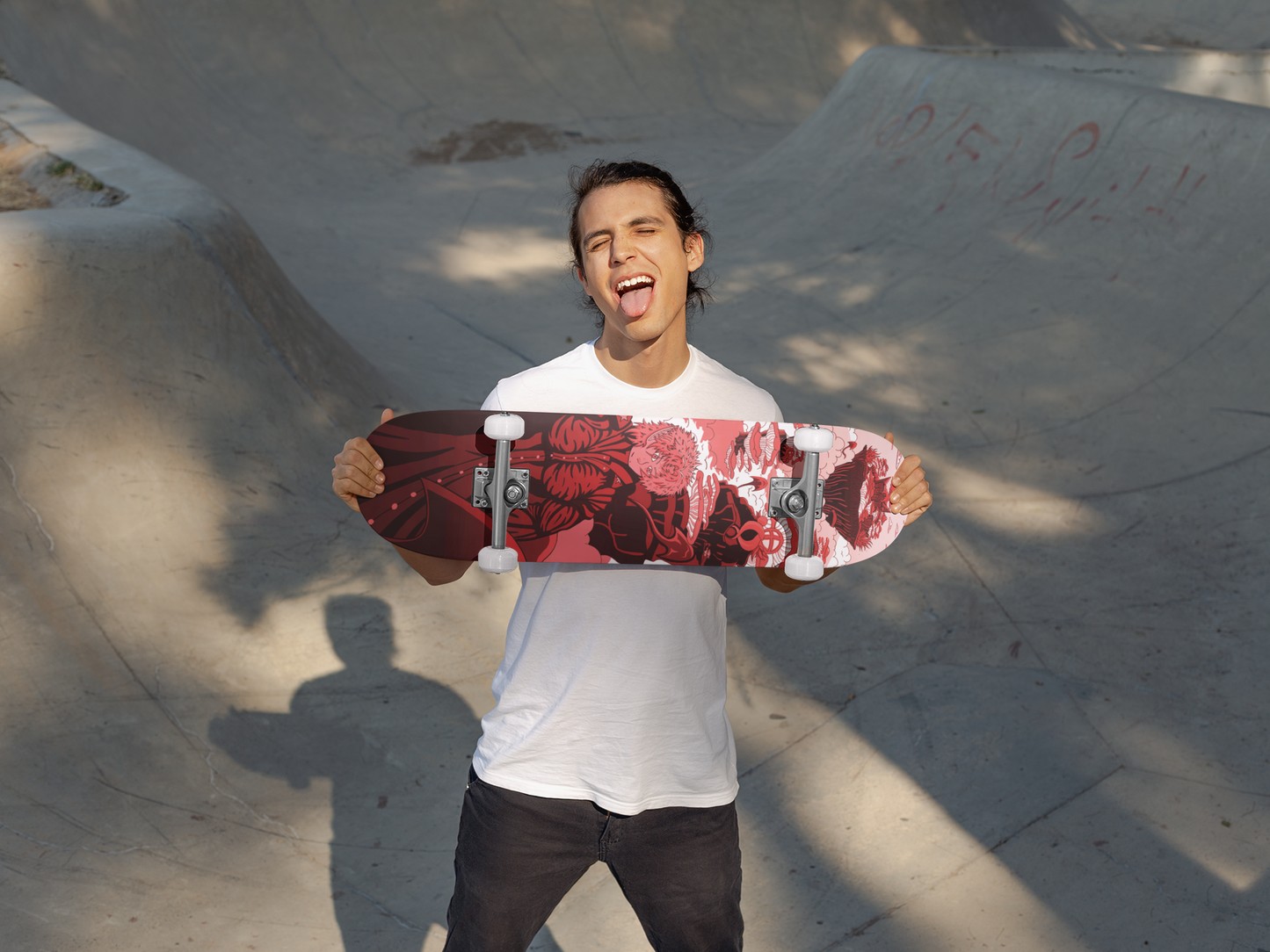 Sky Ray Commander Red 8.25" Skateboard