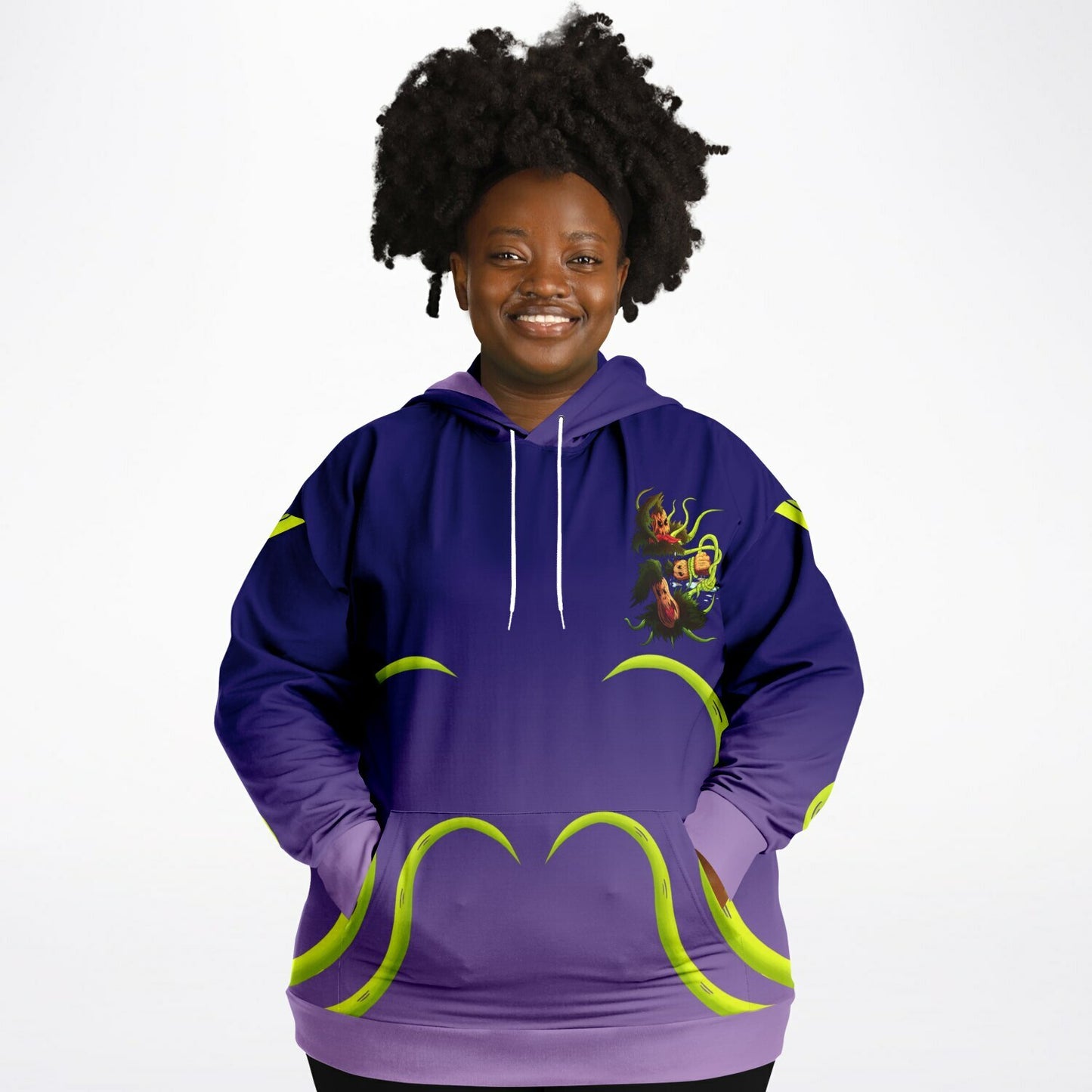 Pumpkin Gremvine Athletic Plus-size Hoodie