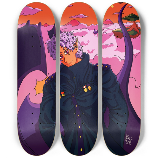 Sky Ray Commander 3 Skateboard Art