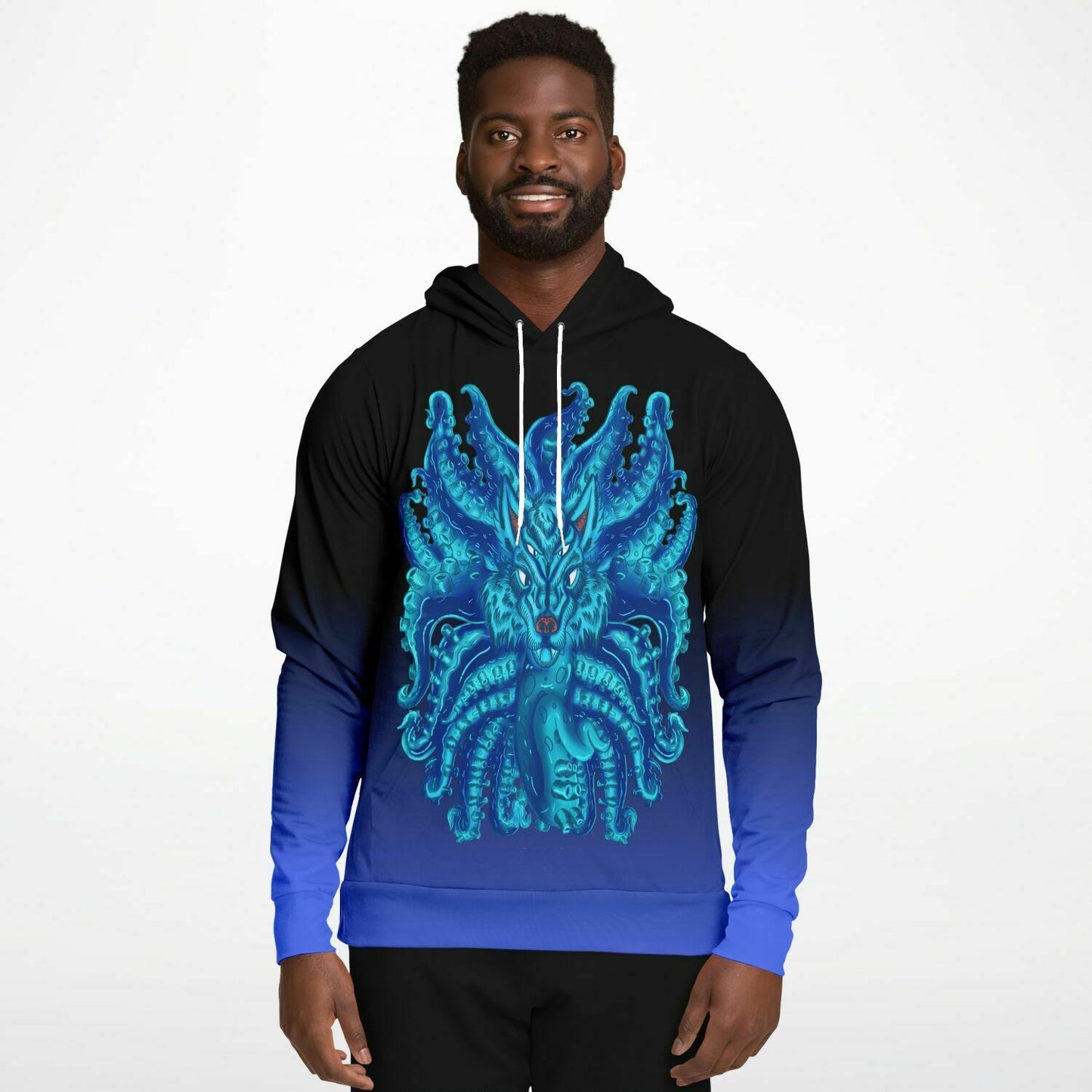 Deep Blue Wolf Tulu Athletic Hoodie Subliminator