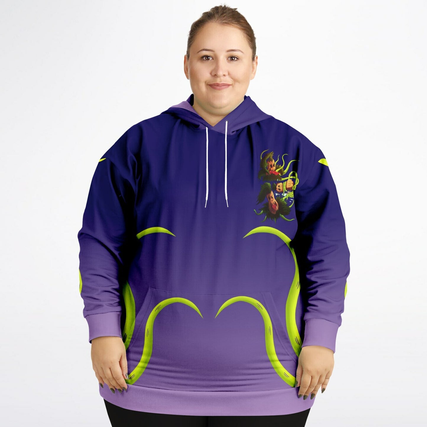 Pumpkin Gremvine Athletic Plus-size Hoodie