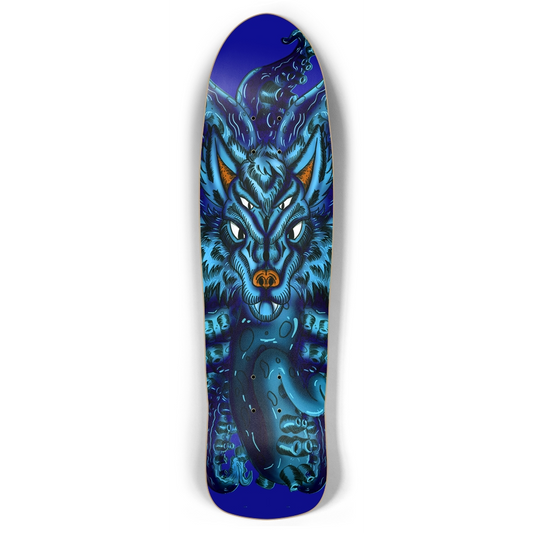 Blue Wolf Tulu Retro Rocket Skateboard