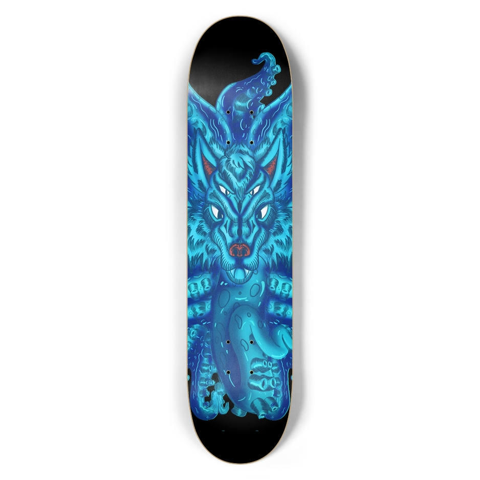 Deep Blue Wolf Tulu 7.5" Skateboard