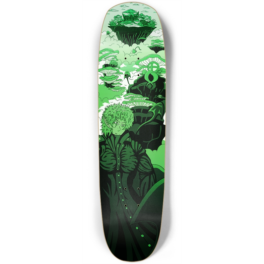 Sky Ray Commander Lime Square Nose Skateboard