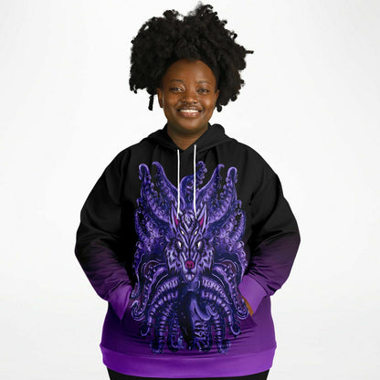 Deep Purple Wolf Tulu Athletic Plus-size Hoodie copy Subliminator