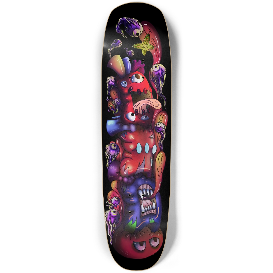 ChaosHeart Totem Square Nose Skateboard