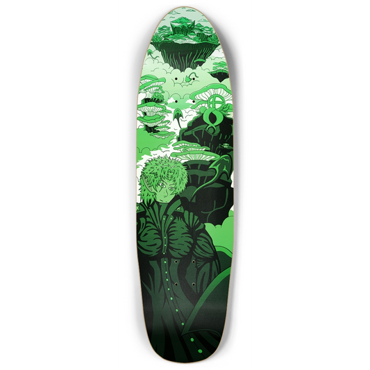 Sky Ray Commander Lime Punk Nose Skateboard