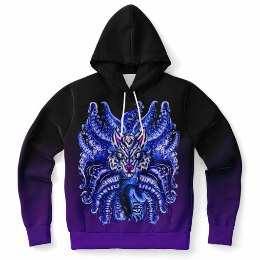 Deep Velvet Blue-Yellow Wolf Tulu Athletic Hoodie Subliminator