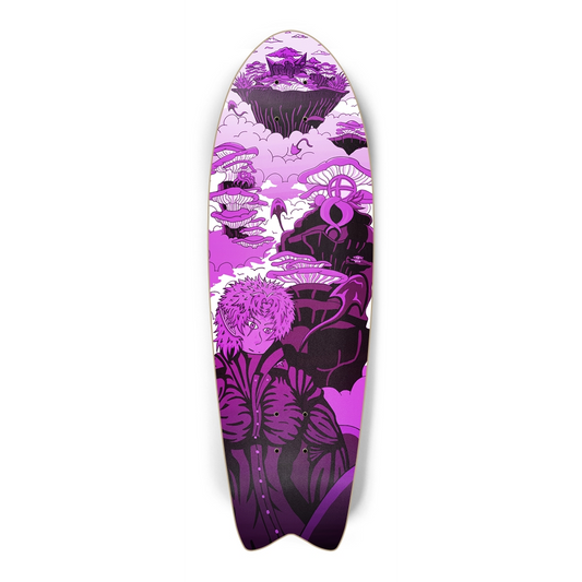 Sky Ray Commander Violet Fish Tail Skateboard