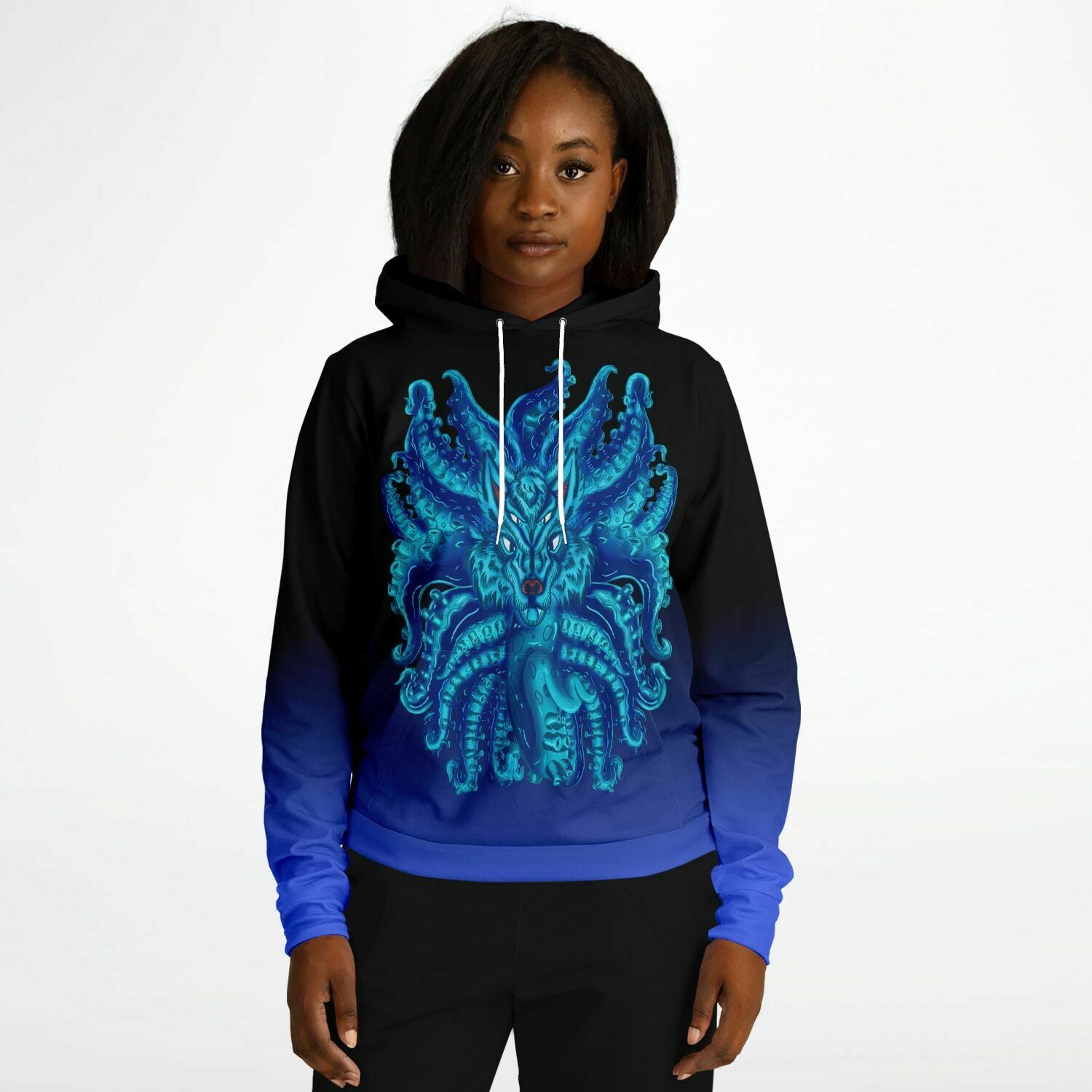 Deep Blue Wolf Tulu Athletic Hoodie Subliminator