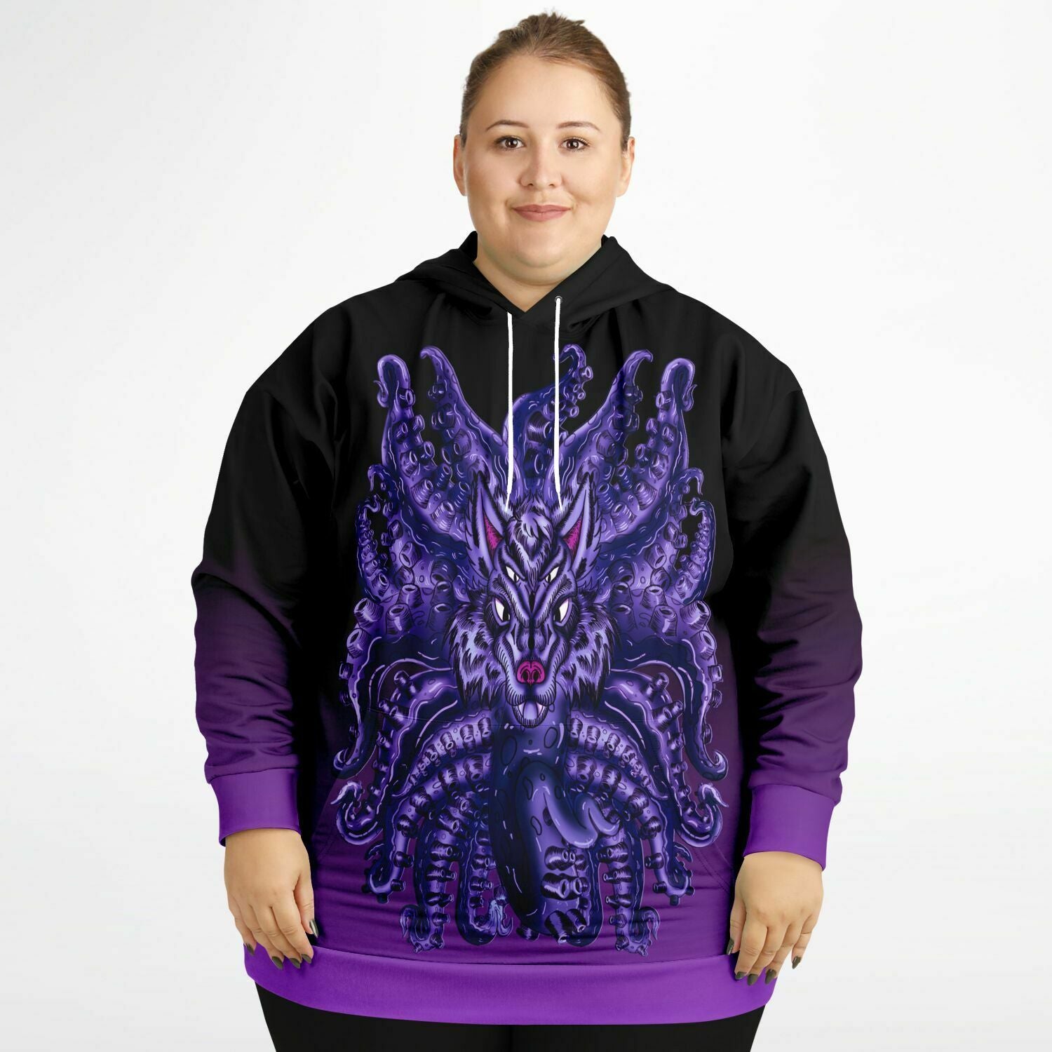 Deep Purple Wolf Tulu Athletic Plus-size Hoodie copy Subliminator