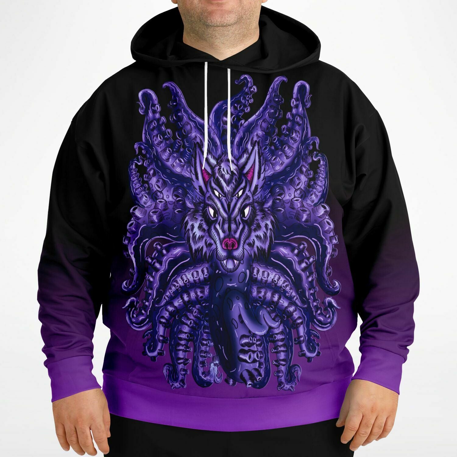 Deep Purple Wolf Tulu Athletic Plus-size Hoodie copy Subliminator