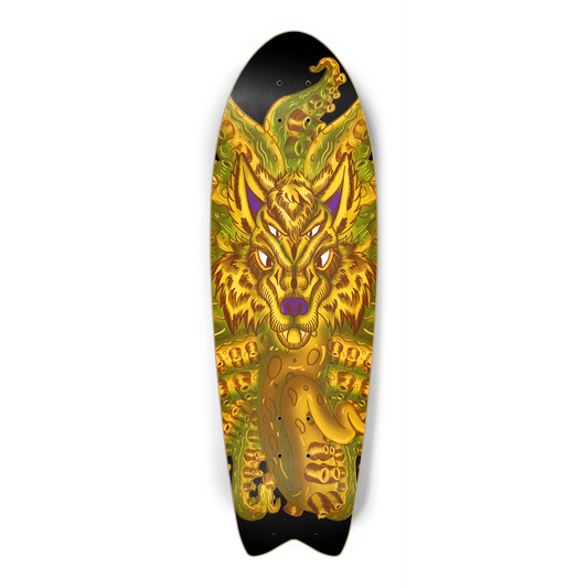 Golden Wolf Tulu Fish Tail Skateboard