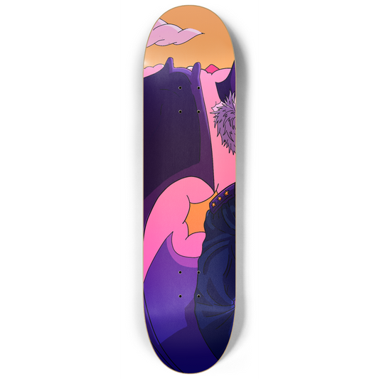 Sky Ray Commander 5 Triptych Skateboard Art