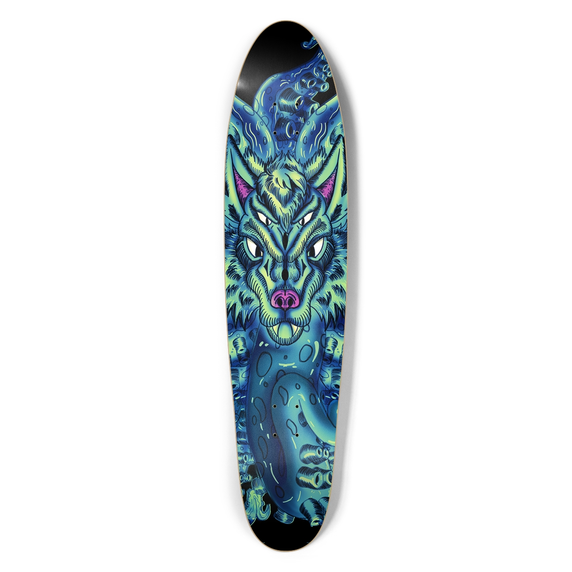 Longboard Tulu de lobo marino profundo azul