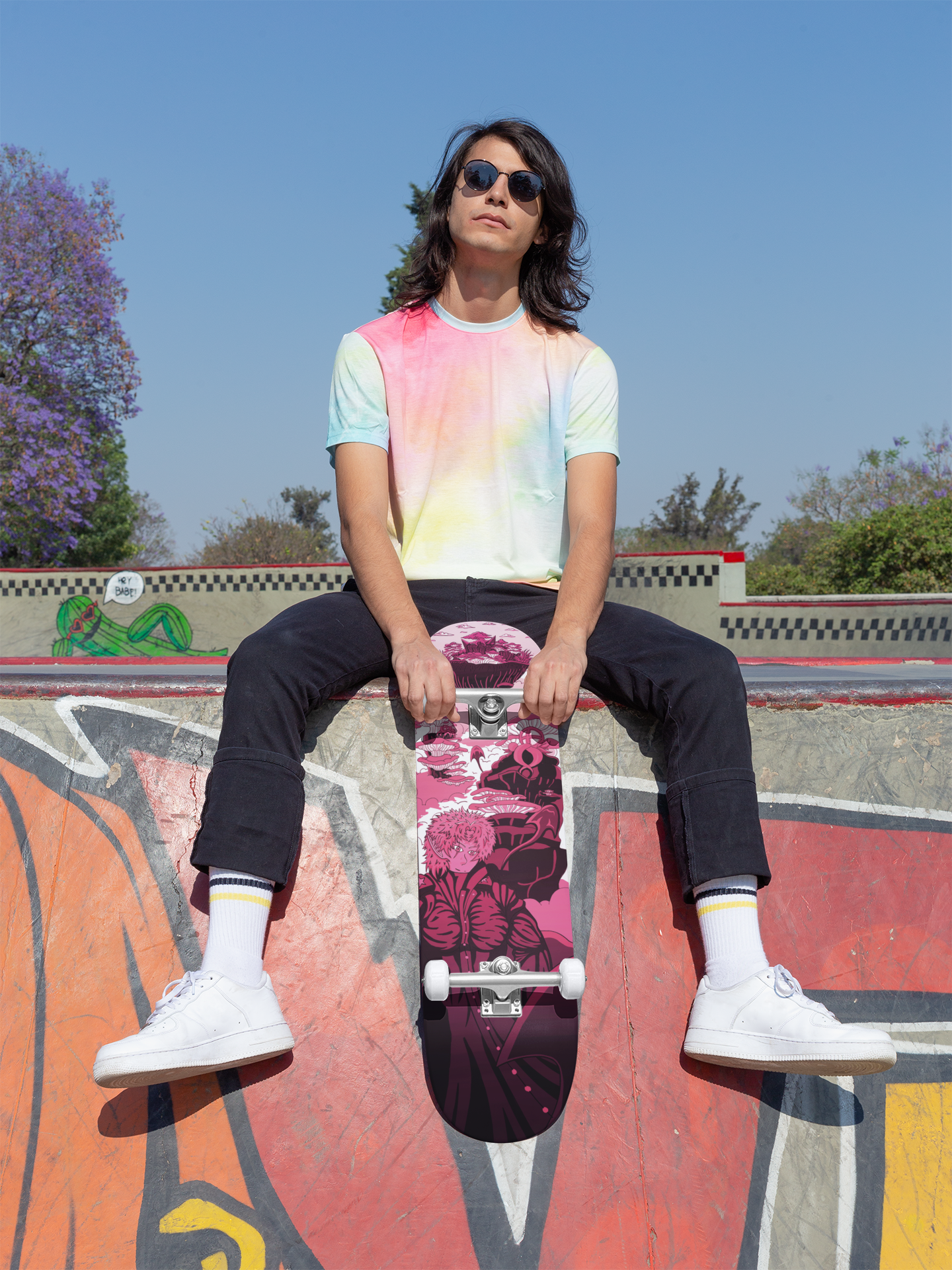 Sky Ray Commander Rose 7.25" Skateboard