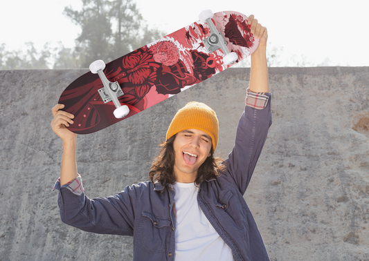 Sky Ray Commander Red 8.75" Skateboard