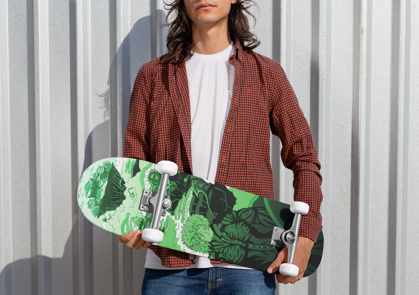 Sky Ray Commander Lime 8" Skateboard