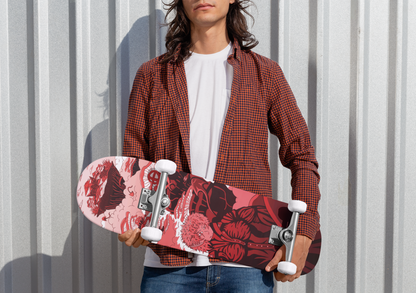 Sky Ray Commander Red 9" Skateboard