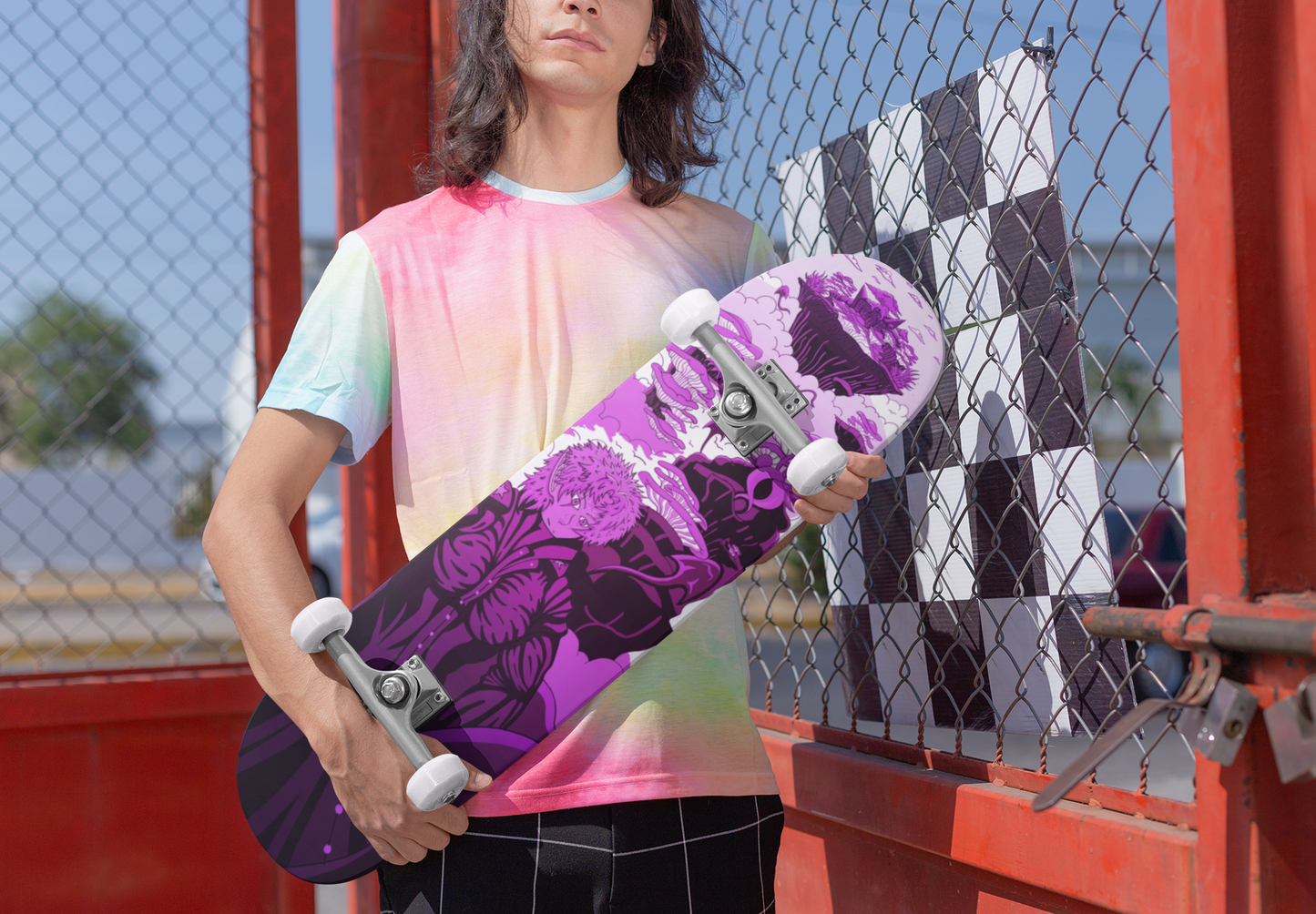 Sky Ray Commander Violet 7.25" Skateboard