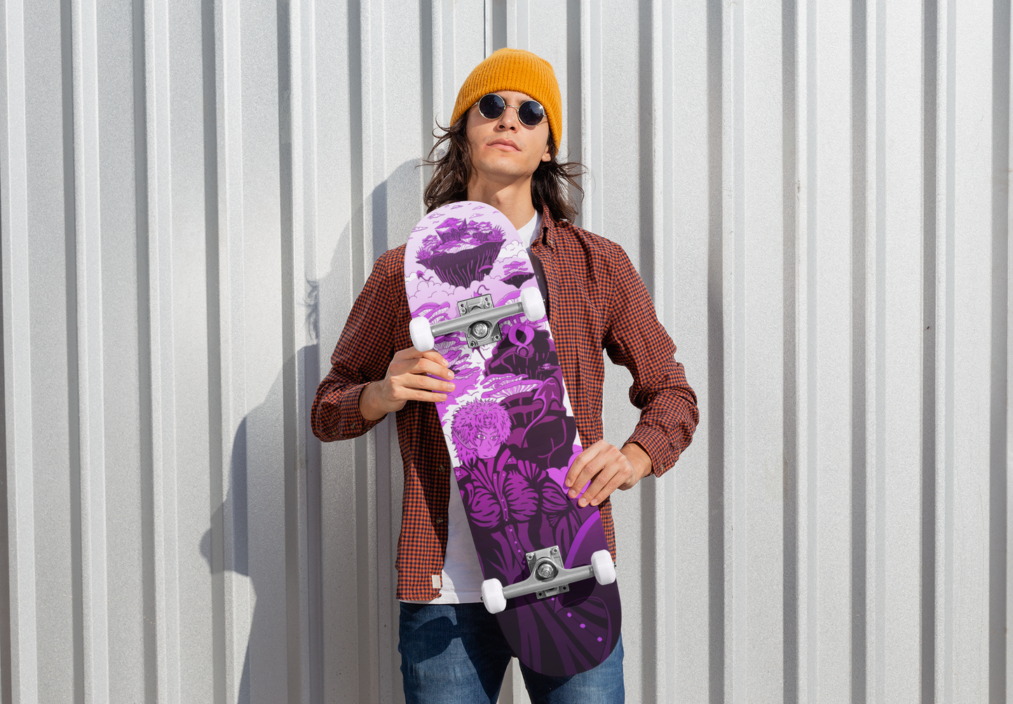 Sky Ray Commander Violet 7.25" Skateboard