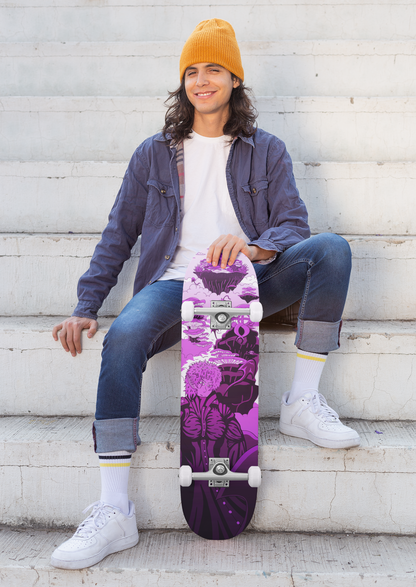 Sky Ray Commander Violet 7.25" Skateboard