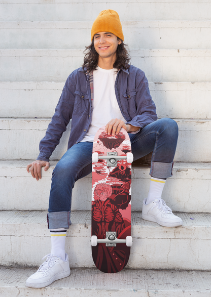 Sky Ray Commander Red 7.75" Skateboard