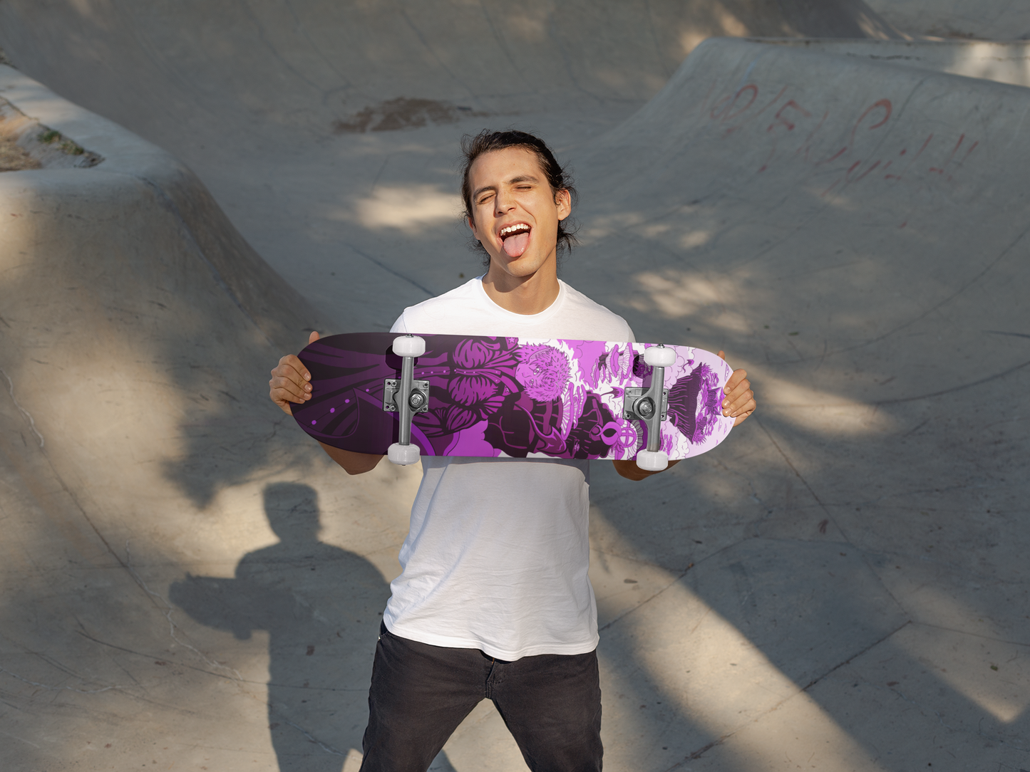 Sky Ray Commander Violet 7.75" Skateboard