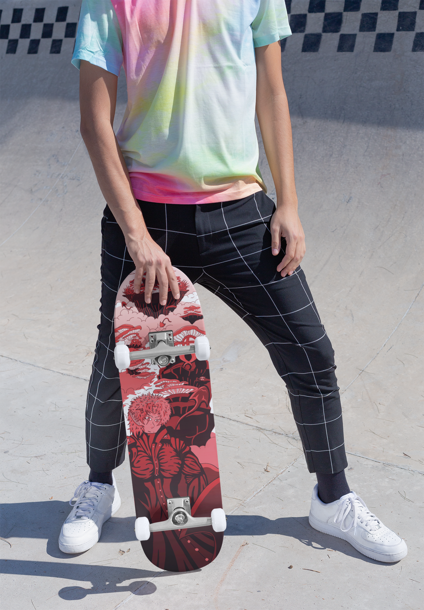 Sky Ray Commander Red 9" Skateboard