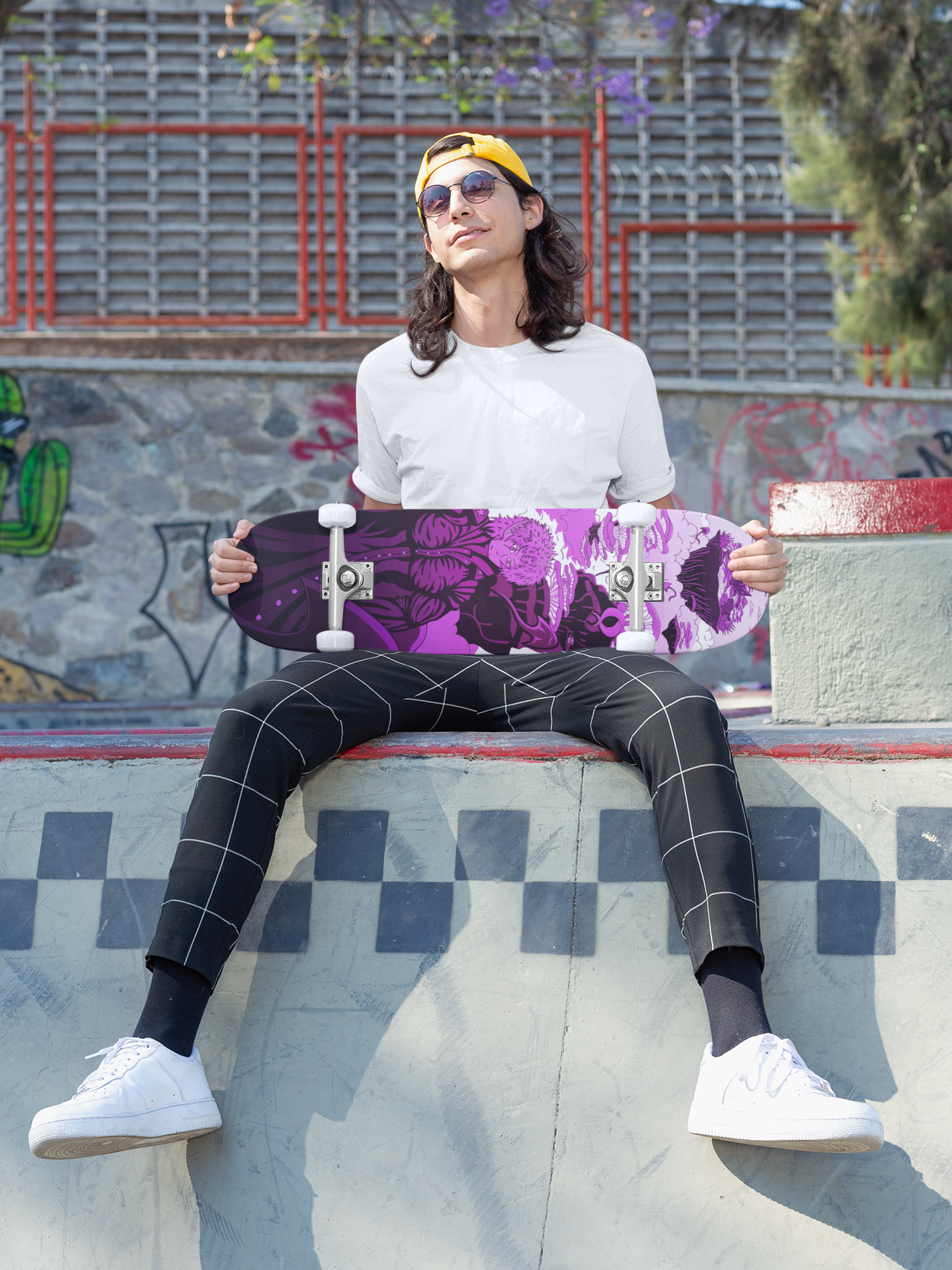 Sky Ray Commander Violet 7.25" Skateboard