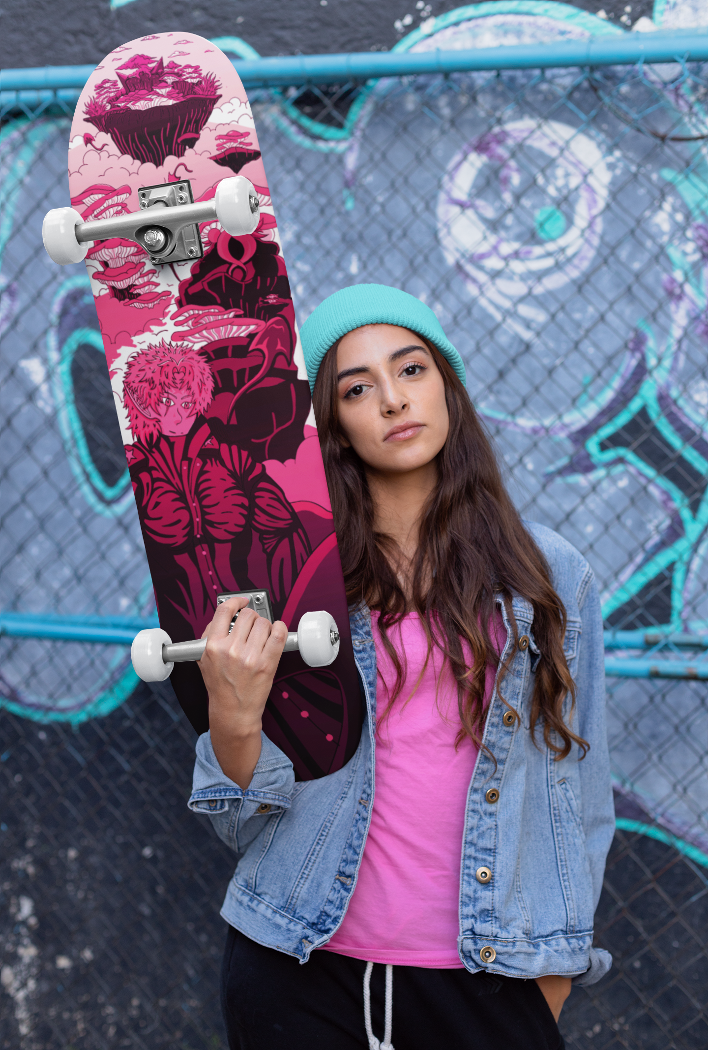 Sky Ray Commander Rose 7.25" Skateboard